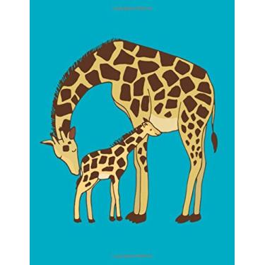 Imagem de Giraffe Notebook: 8.5" x 11" Composition Note Book -College Ruled for School supplies, Home or Work. Gift Idea for Giraffe Lovers! Use as Journal, Sketchbook or Giraffe Notepad.