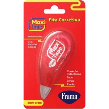 Imagem de Corretivo em Fita Maxi Tape Mini 5MMX4M. Sortido CX.C/12 - Frama