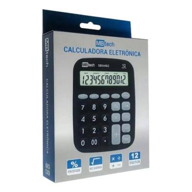 Imagem de Calculadora Digital 12 Dígitos A Pilha Gb54462 Mbtech