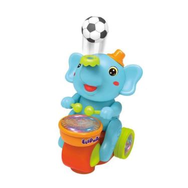 Imagem de ELEFANTINHO SOPRA BOLA - Brincadeiras Divertidas - Royal Toys, Azul