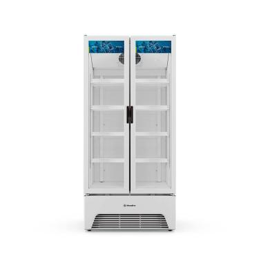 Imagem de Expositor Vertical Porta Dupla Slim Metalfrio VB70 Optima 752 Litros Branco 220V