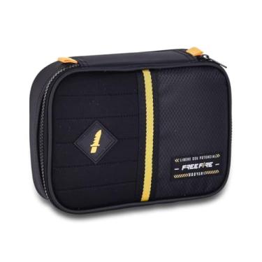 Imagem de Estojo Box Estojo Escolar Grande Preto Jogos Meninos Infantil