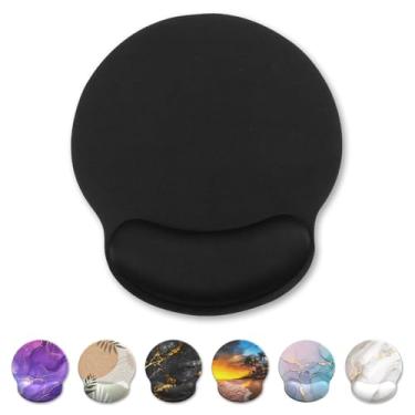 Imagem de GOZOPO - Mouse Pad, mouse pad ergonômico de gel com descanso de pulso, tapete de mouse de computador confortável para laptop, mouse para alívio da dor com base de poliuretano antiderrapante, proteção