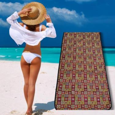 Imagem de Esteira de Praia e Piscina Lavável e Impermeável  Tamanho 150x70  Quad