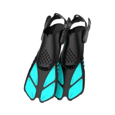 Imagem de Colaxi Finidades de snorkel de barbatanas de natação, nadadeiras profissionais de mergulho ajustáveis ​​de viagem portátil, mergulho, mergulho, nado, , Verde