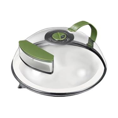 Imagem de IEUDNS Tampa de respingos de microondas, utensílios de cozinha com alça fácil de aderência, gadget de cozinha, guardas respingos de placa de placa de, Modelo Comum