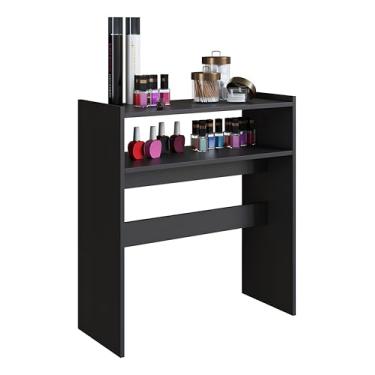 Imagem de Mesinha P/Manicure Mdp Simples Montagem Com Gaveta (Preto)