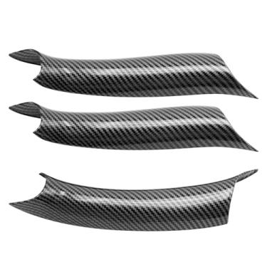 Imagem de DUZFOREI Capa de maçaneta de porta de 3 peças, capa de puxador de porta interior de fibra de carbono, substituição para BMW X5 Series F15/F85 2014-2018 X6 Series F16/F86 2015-2018