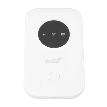 Imagem de Portátil 4G 5G WiFi Router, 300Mbps LTE CAT4 Mobile Hotspot Com Slot para Cartão SIM, Bateria de 2100mAh Conecta 10 Dispositivos USB Recarregáveis ​​para Negócios de Viagens