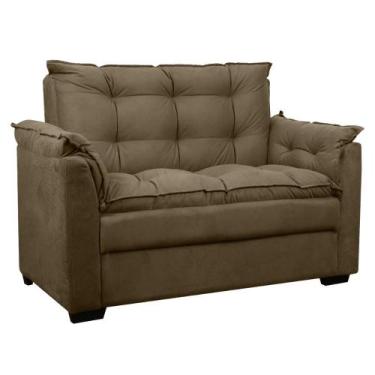 Imagem de Sofá confortável 1,40 pequeno Compacto Small - Herrero, Marrom Claro