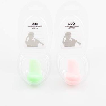 Imagem de Almofada para descanso de polegar para clarinete, oboé/silicone/2 peças/2 cores (verde rosa)