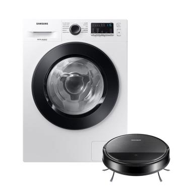 Imagem de Kit Lava E Seca Wd11M Inverter Branca 11/7Kg (110V E Aspirador Robô 2 Em 1 Com Wi-Fi Vr5000