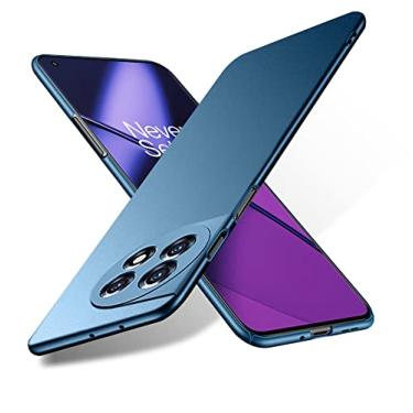 Imagem de Bastmei Capa para Oneplus 11 5G (2023), extremamente leve, ultraleve, super fina, proteção da câmera, capa rígida de policarbonato para Oneplus 11 5G (azul cascalho)