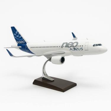 Imagem de Avião Miniatura Airbus A320 Colecionável de Resina Escala 1:200 Com Base Expositora