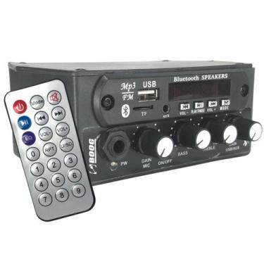 Imagem de Mixer com usb bluetooth radio entrada p auxiliar e microfone - BOOG EQ