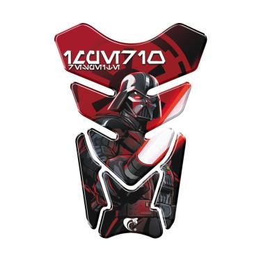 Imagem de Protetor De Tanque Adesivo Moto Honda Yamaha Suzuki Star Wars Darth Vader Vermelho