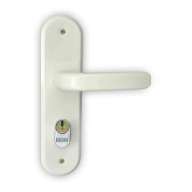 Imagem de Fechadura Externa Espelho Aço Branca 40mm Mgm Stilo