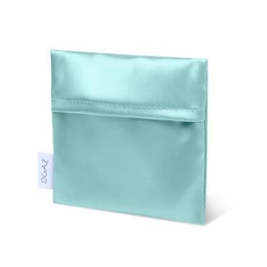 Imagem de DGAZ Bolsa de armazenamento de guardanapos higiênicos de seda, bolsa de menstruação para meninas adolescentes, bolsa de menstruação portátil para forros de calcinha/copo menstrual/pequenos absorventes
