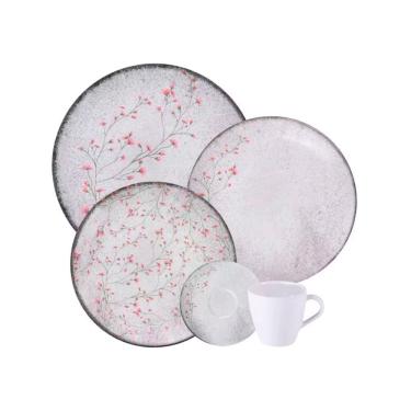 Imagem de Aparelho De Jantar 20 Peças Tramontina Floralis Em Porcelana Estampado