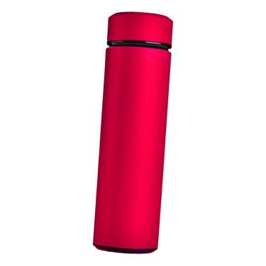 Imagem de Garrafa Térmica Inox 500ml Quente Frio Tampa Vermelho Nº2