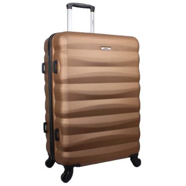 Imagem de Mala De Viagem Media Em Abs Yins 21089 Cadeado Integrado Rodas Giro 360 Cobre M