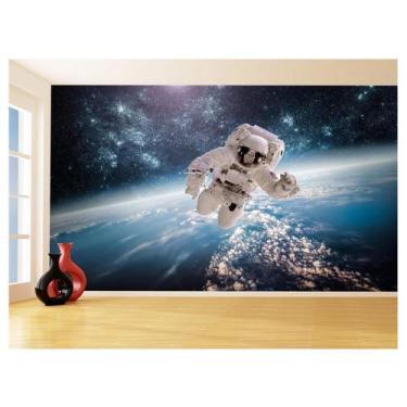 Imagem de Papel De Parede 3D Espaço Estrelas Astronauta 3,5M Nsp91 - Você Decora