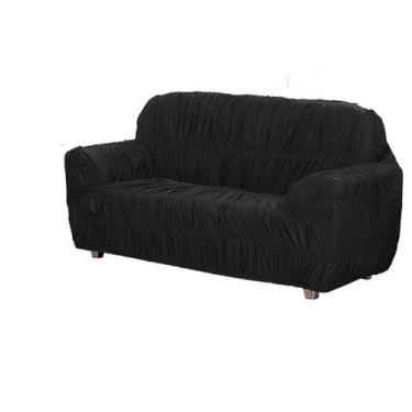 Imagem de jogo de capa de sofa 2 e 3 lugares c/ elasticos malha gel Marrom - THE