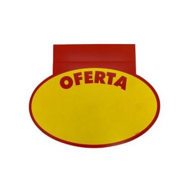 Imagem de Cartaz de Oferta Splash Oval 16,5x21cm Papel Duplex 100 unidades - Cas