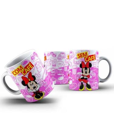 Imagem de Caneca Minnie Disney 325ml Com Café E Sem Café Presente - ocamelo