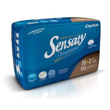 Imagem de Fralda Geriatrica Sensaty Premium EG, 18 Unidades - CAPRICHO FRALDAS S