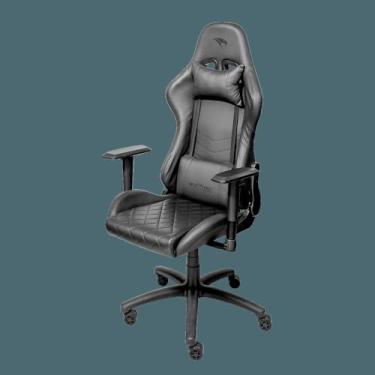 Imagem de Cadeira Gamer Naja Drift, Reclinável, Couro Sintético Preto, Suporta até 120kg