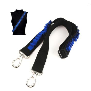 Imagem de TORMEN Bandoleira De Dardo Espuma Para Arma Brinquedo, Alça Ombro Compatível Com Nerf Elite Series, Kit Cinto Couro (Azul)