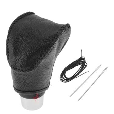 Imagem de Motoforti Capa antiderrapante para alavanca de câmbio de marchas para Kia Soul couro sintético preto