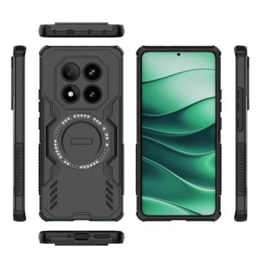 Imagem de Capa compatível com Xiaomi Redmi Note 14 Pro 5G, compatível com Xiaomi Poco X7 5G 24095PCADG 24095PCADI Dissipação Cool Antiqueda capas de celular pretas