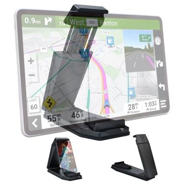 Imagem de iSaddle Suporte para mini painel GPS para telefone tablet PC suporte de navegação para Garmin Nuvi Tomtom iPhone iPad Galaxy Yoga Android serve para GPS de 4,3 a 10,1 polegadas e braçadeira de fricção