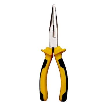 Imagem de Alicate Bico Meia Cana 8 Pol 200MM Cabo Emborrachado Fios Cabos