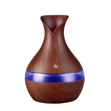 Imagem de Aromatizador Difusor Ambiente Ultrassônico Umidificador Led - Madeira 