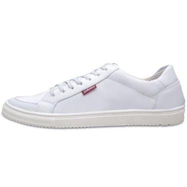 Imagem de Tênis Masculino Couro Casual Solado Alto Confortável Estiloso Bonito M