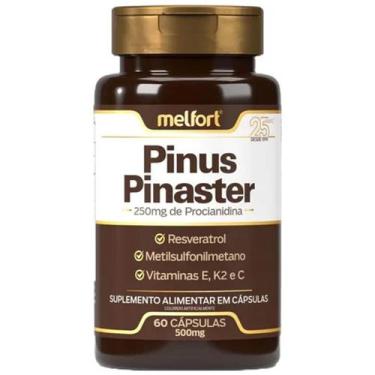 Imagem de Pinus Pinaster Procianidina Resveratrol Msm Enxofre Vit C E K2 60 Caps