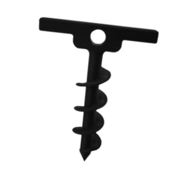 Imagem de Dynwave Ancoragem de estaca de tenda traseira removível Removável Fácil de parafusar a âncora de atropelamento em terra para as tendas de trampolim da praia