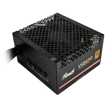Imagem de Rosewill VSB 650W 80+ bronze, compatível com ATX 3.0 e 3.1, fonte de alimentação semimodular, conector PCIe 5.1 12V-2x6, capacitor japonês de 105°C/105.0 °C, ventilador silencioso ICB de 120 mm