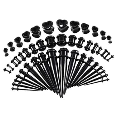 Imagem de sharprepublic Kit de alargadores de orelha cônicos 48 peças 14G-0000G 1,3 mm-12 mm conjunto expansor, não disponível,