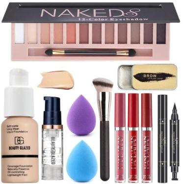 Imagem de Kit de maquiagem BAISEN DIARY All in One 12 Colors Naked Eyeshadow