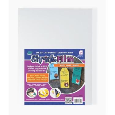 Imagem de Grafix Película retrátil – Folhas de 21,5 x 28 cm, projete sua arte e encolha para criar joias, enfeites, artesanato em papel, etiquetas de presente, ornamentos e muito mais.