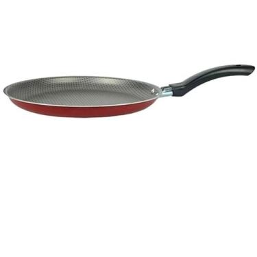 Imagem de Frigideira Antiaderente 22cm para Panquecas e Tapiocas – Uso Diário | Cabo Antitérmico(Vermelha)