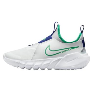Imagem de Nike Tênis de corrida unissex infantil Flex Runner 2, Summit branco/verde estádio/platina pura, 17