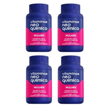 Imagem de Kit 4 Vitaminas A-Z Mulher Com 60 Comprimidos - Neo Química