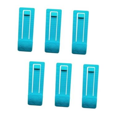 Imagem de Dynwave 6 grampos de substituição para quilhas de prancha de surfe, multifuncionais e fáceis de instalar, clipes versáteis para quilhas de prancha de remo, Azul