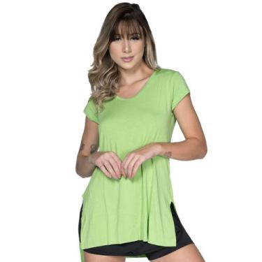 Imagem de Blusa Ju Fitness Sobre Legging Lisa Vekyo Tapa Bumbum Roupa Para Acade