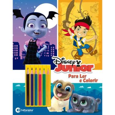 Imagem de Livro - DISNEY JUNIOR LER E COLORIR COM LAPIS